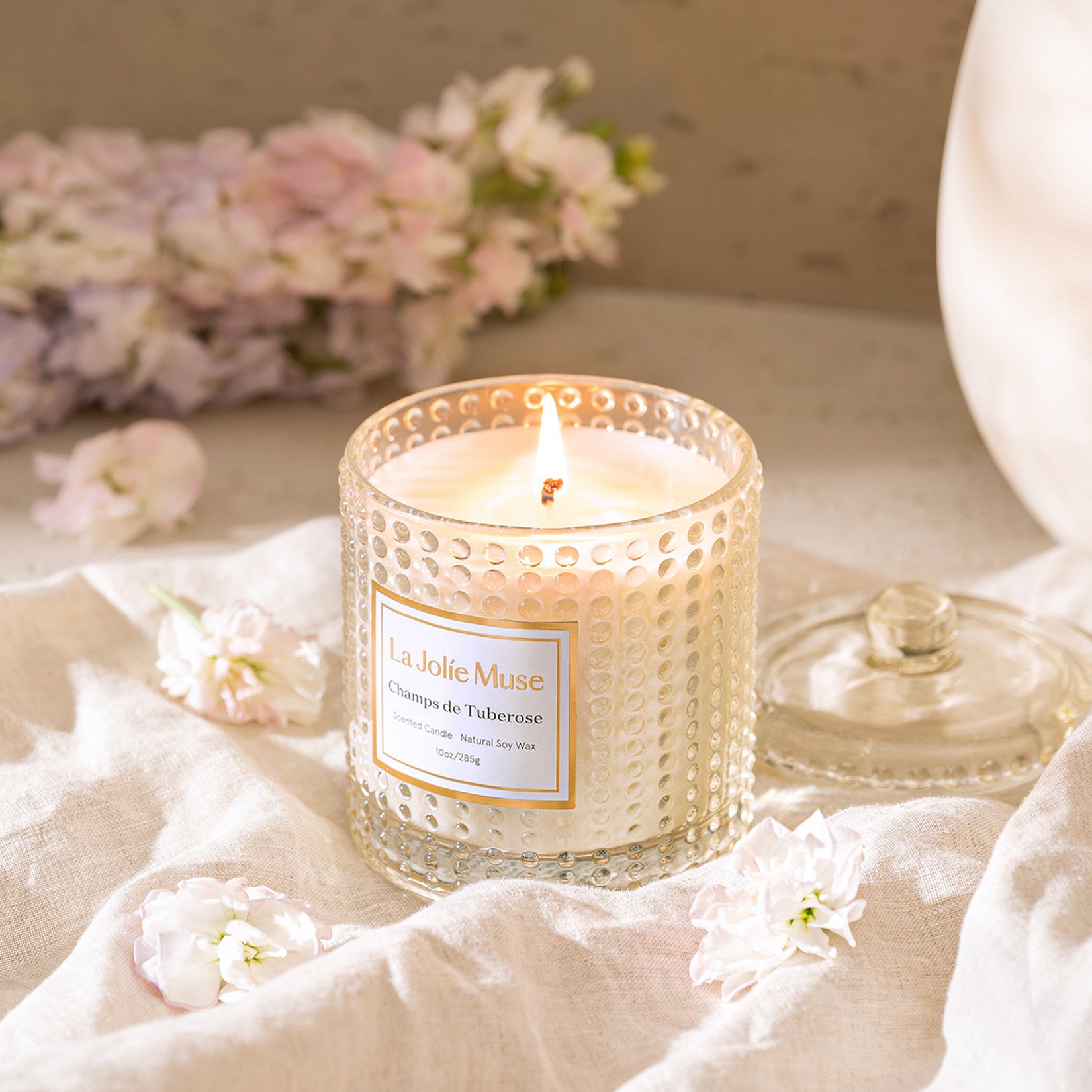 Marvella - Champs de Tuberose 10oz Candle Candles Marvella_ChampsdeTuberose_PDP_10oz_3 La Jolie Muse