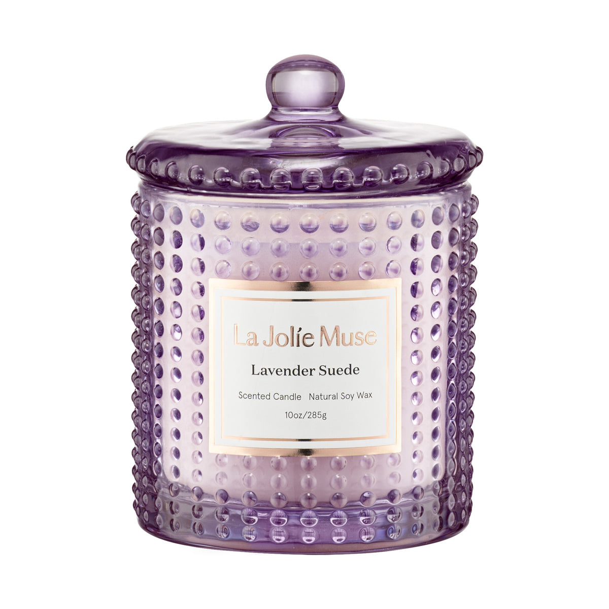 Marvella - Lavender Suede 10oz Candle Candles Marvella_LavenderSuede_PDP_10oz_1 La Jolie Muse