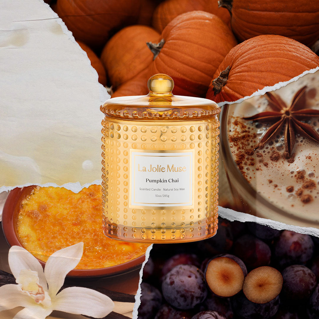 Marvella - Pumpkin Chai 10oz Candle Candles Marvella_PumpkinChai_PDP_10oz_2 La Jolie Muse