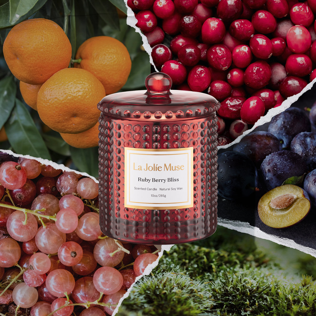 Marvella - Ruby Berry Bliss 10oz Candle Candles Marvella_RubyBerryBliss_PDP_10oz_2_22ecc9bc-6a24-4a34-bce6-c7a2333495ff La Jolie Muse