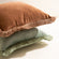 Brita Bronze Tassel Fringed Velveteen Pillow Cover Set of 2