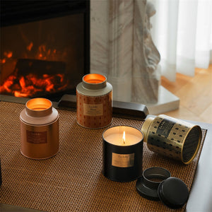 Mirela Scented Candle - Woody Leather