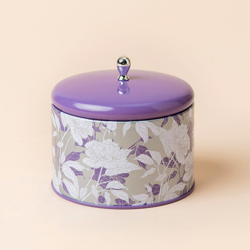 Lavender candle in a vintage style purple jar, 14.1Oz/400g in weight.