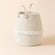 A beige laundry basket made by pure cotton rope, with a unique bulging design and white tassels.