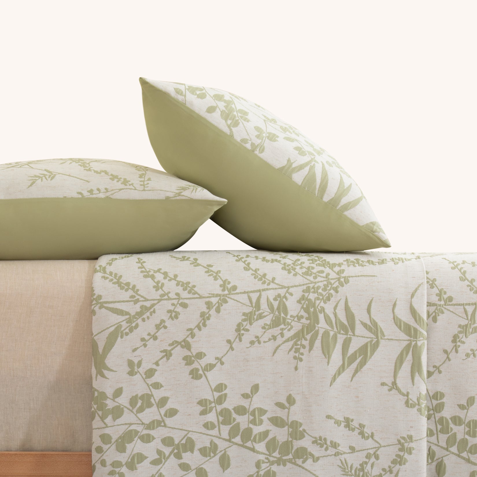 Green Leafy Velvet Pillow Cover Set of 2 – LA JOLIE MUSE