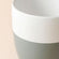 This is a close picture of the larger Martinique white and gray pot, made with premium ceramic.